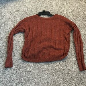 Auburn fuzzy xtra small sweater